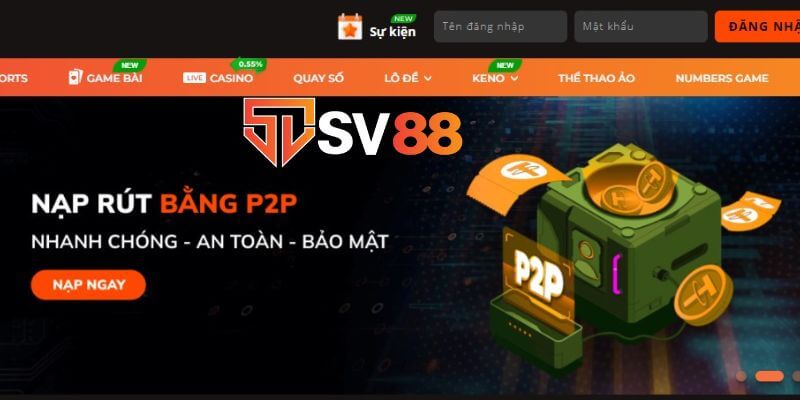 SV88 - Nhà cái cá cược với nhiều trải nghiệm cược thú vị